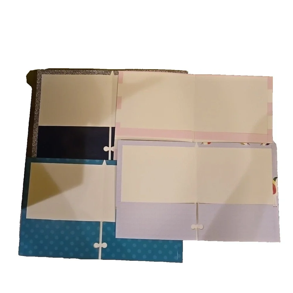 Set of 4 Decorative File Folders,‎ Girls with Goals, Unicorn, Sparkle
